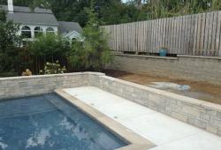 cost of retaining wall for pool