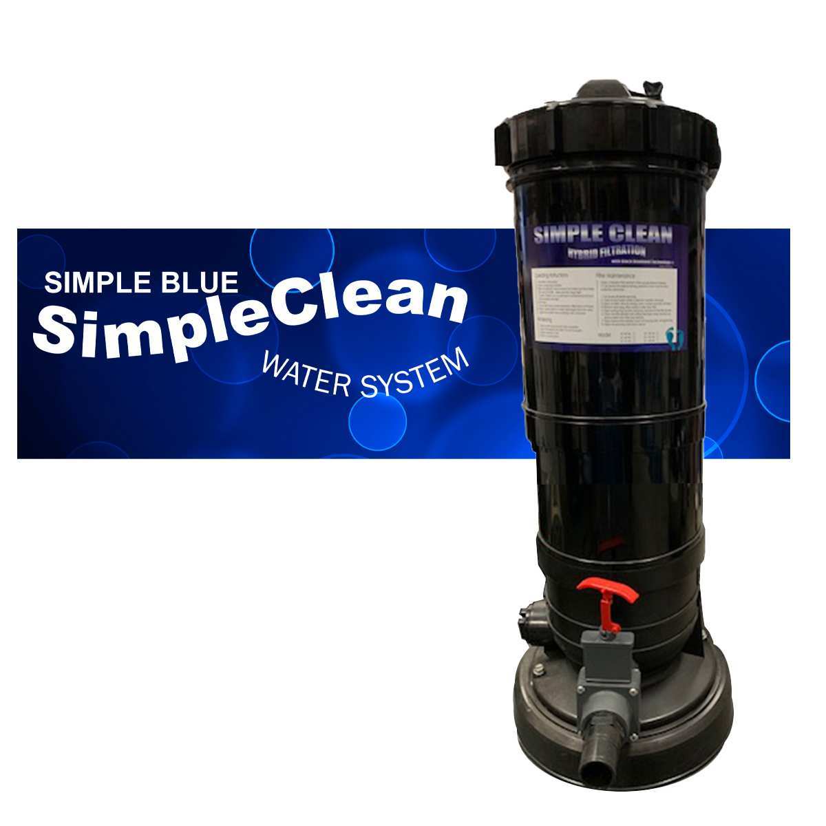 SIMPLE CLEAN 120 HYBRID FILTER SYSTEM W/ BASE