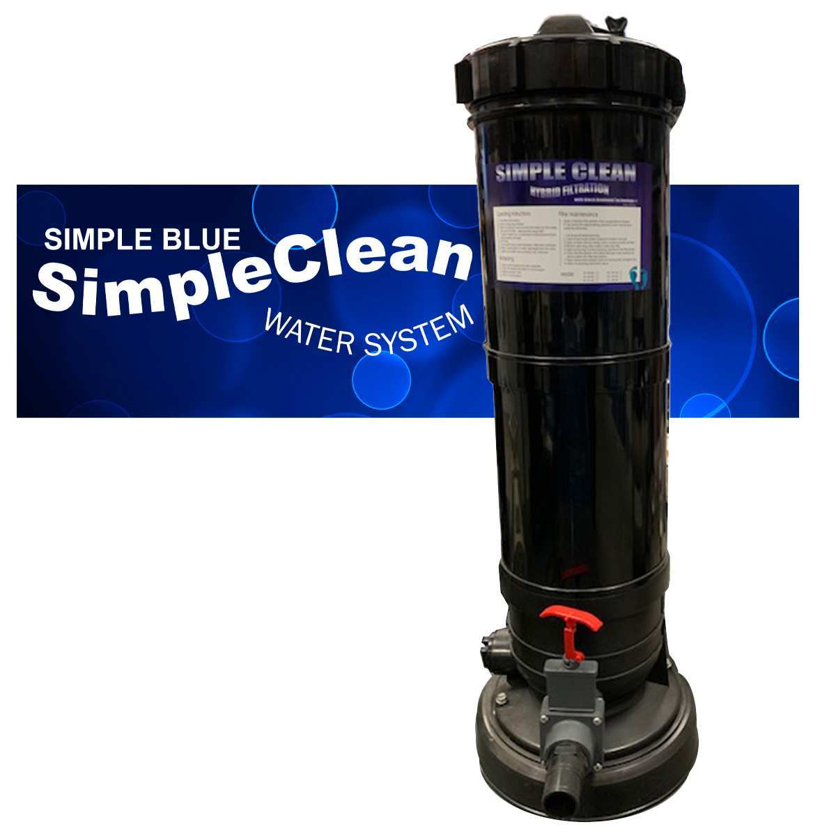 SIMPLE CLEAN 150 HYBRID FILTER SYSTEM W/ BASE